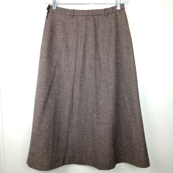 Vintage Pendleton 100% Virgin Wool Herringbone Blazer, Vest, & Skirt Set - Picture 6 of 13